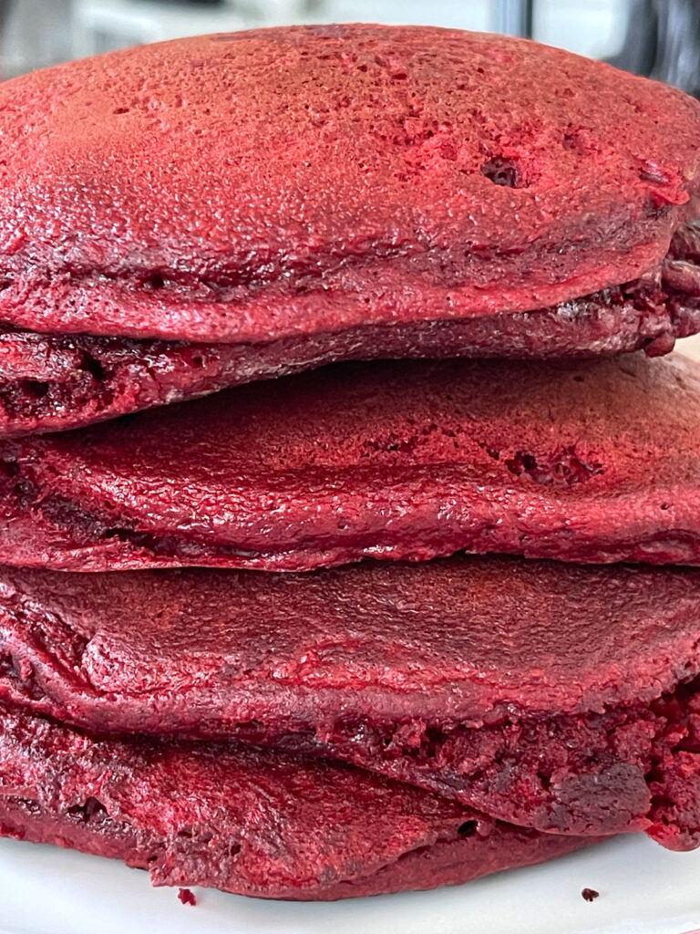 red velvet cake mix pancakes